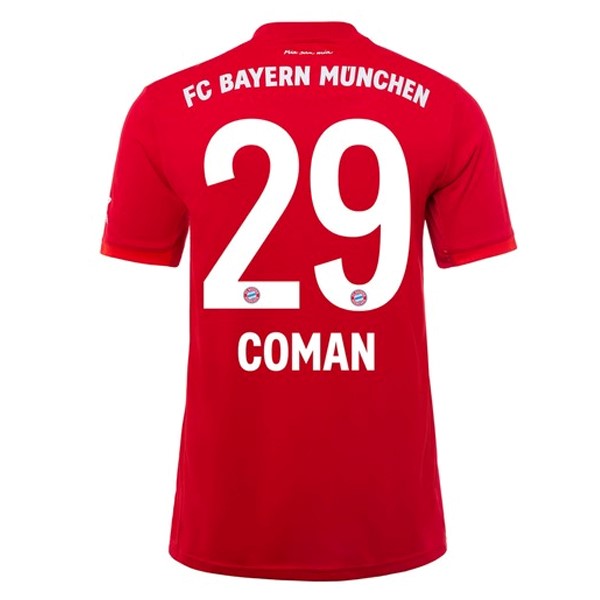 Camiseta Bayern Munich NO.29 Coman Primera equipación 2019-2020 Rojo